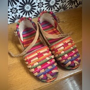 Little girls huaraches in a size 11.5 12